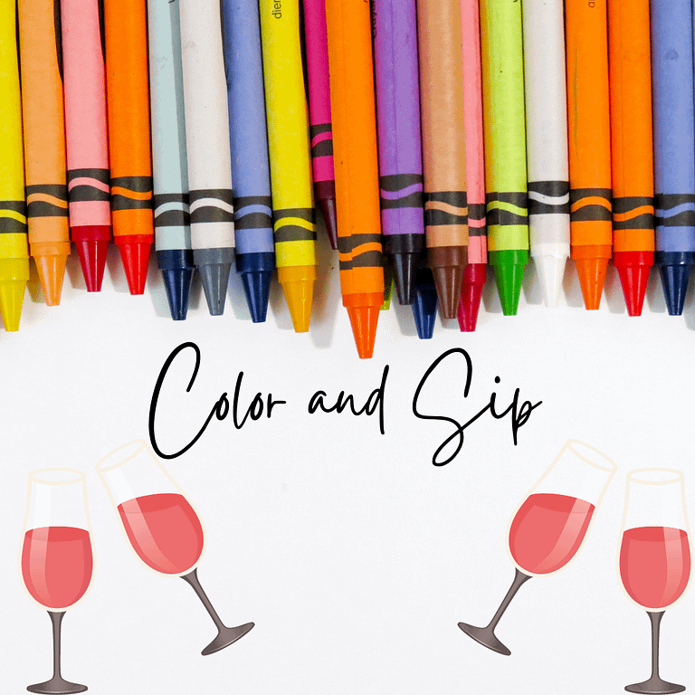 How To Host a Color and Sip Party!
