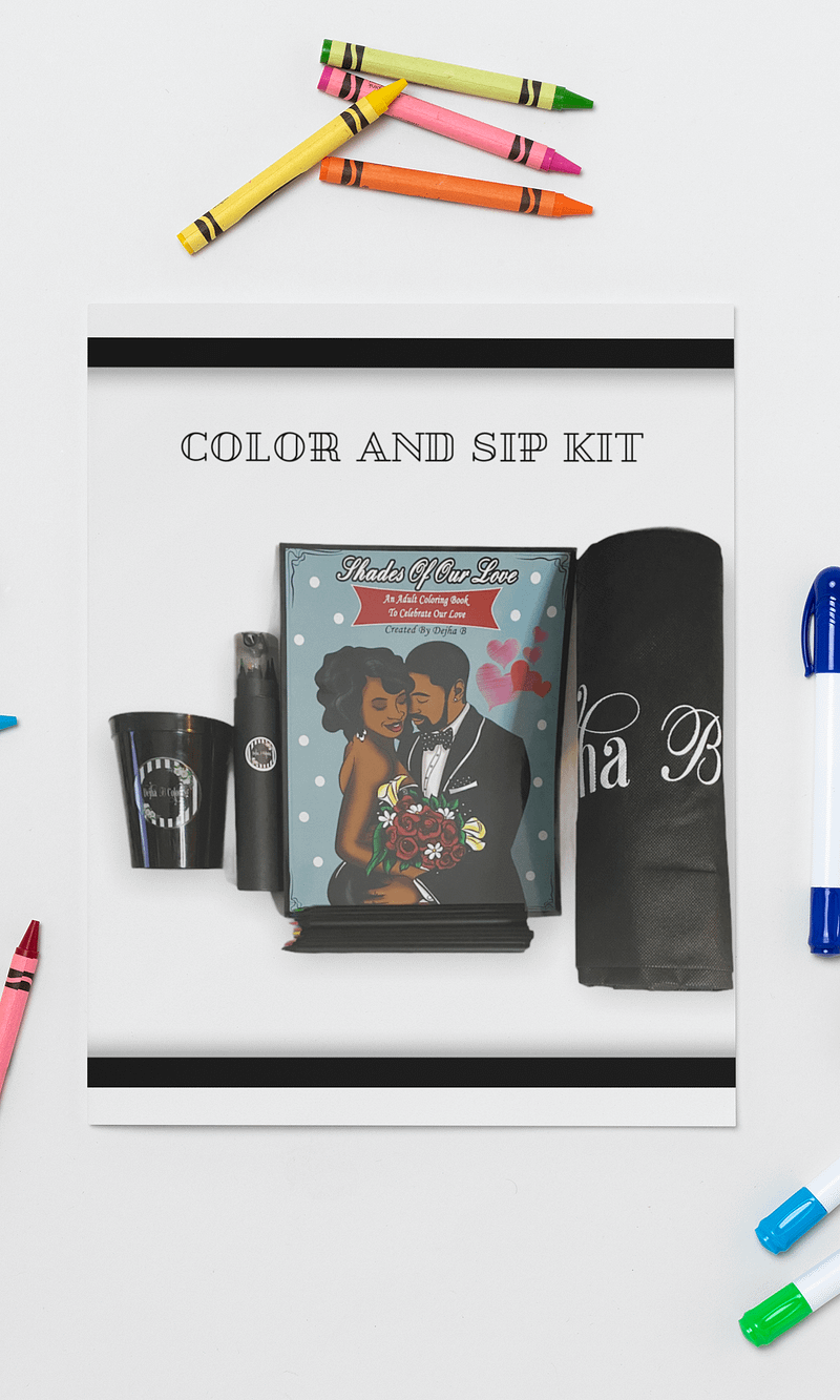 Color and Sip Kits - Dejha B Coloring