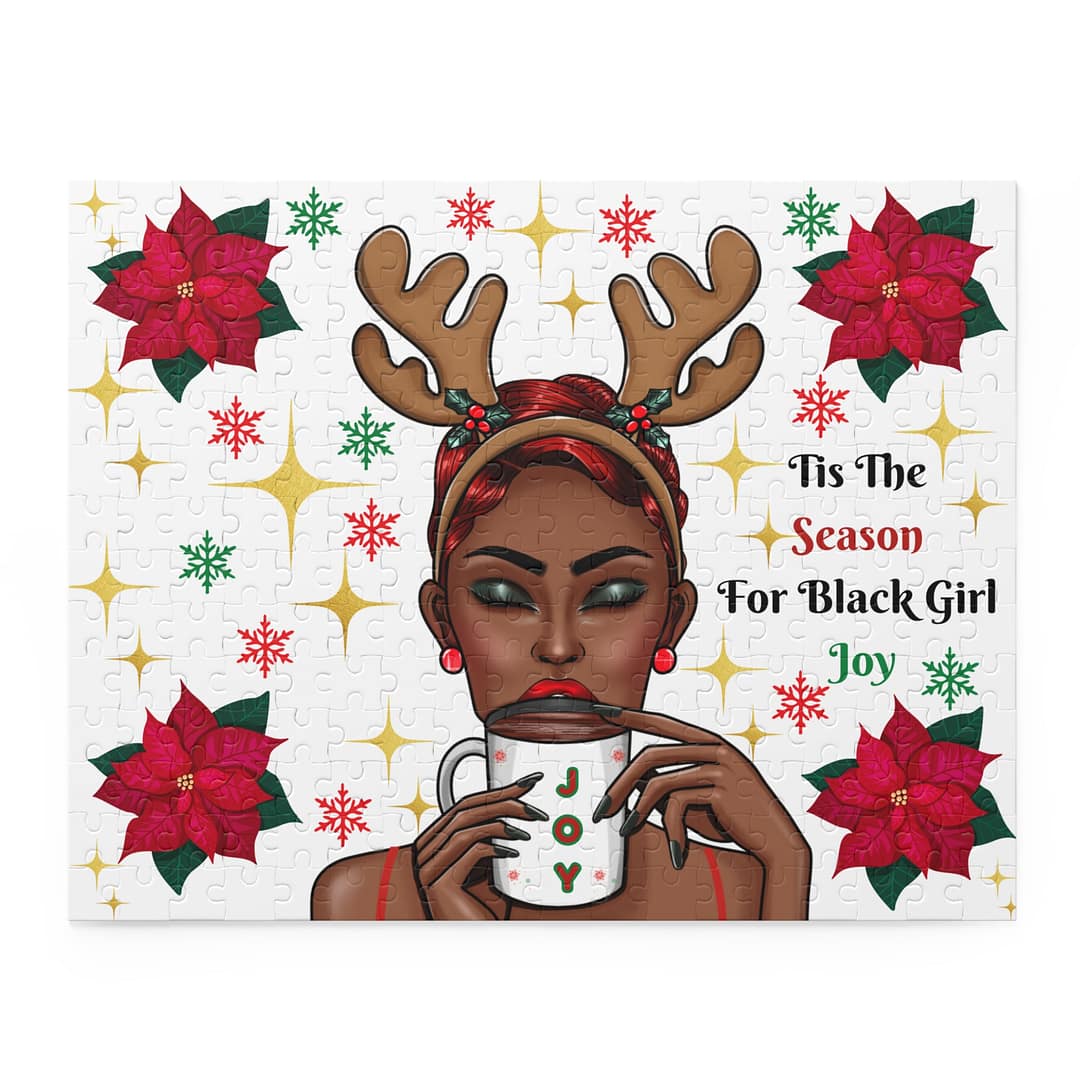 Holiday Puzzle for Black Girl Joy | 120-500 Piece Celebratory Jigsaw