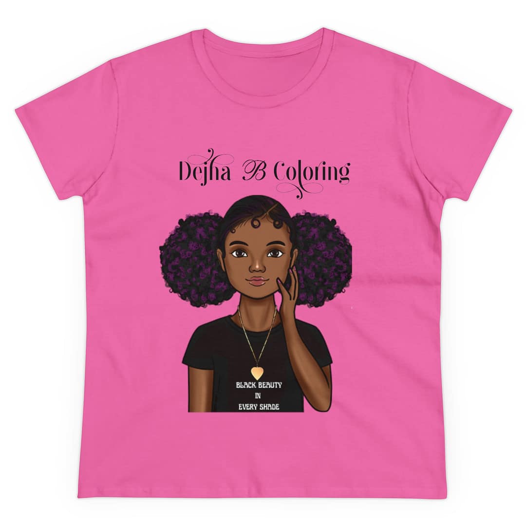 Dejha B Coloring Afro Puff Girl Tshirt