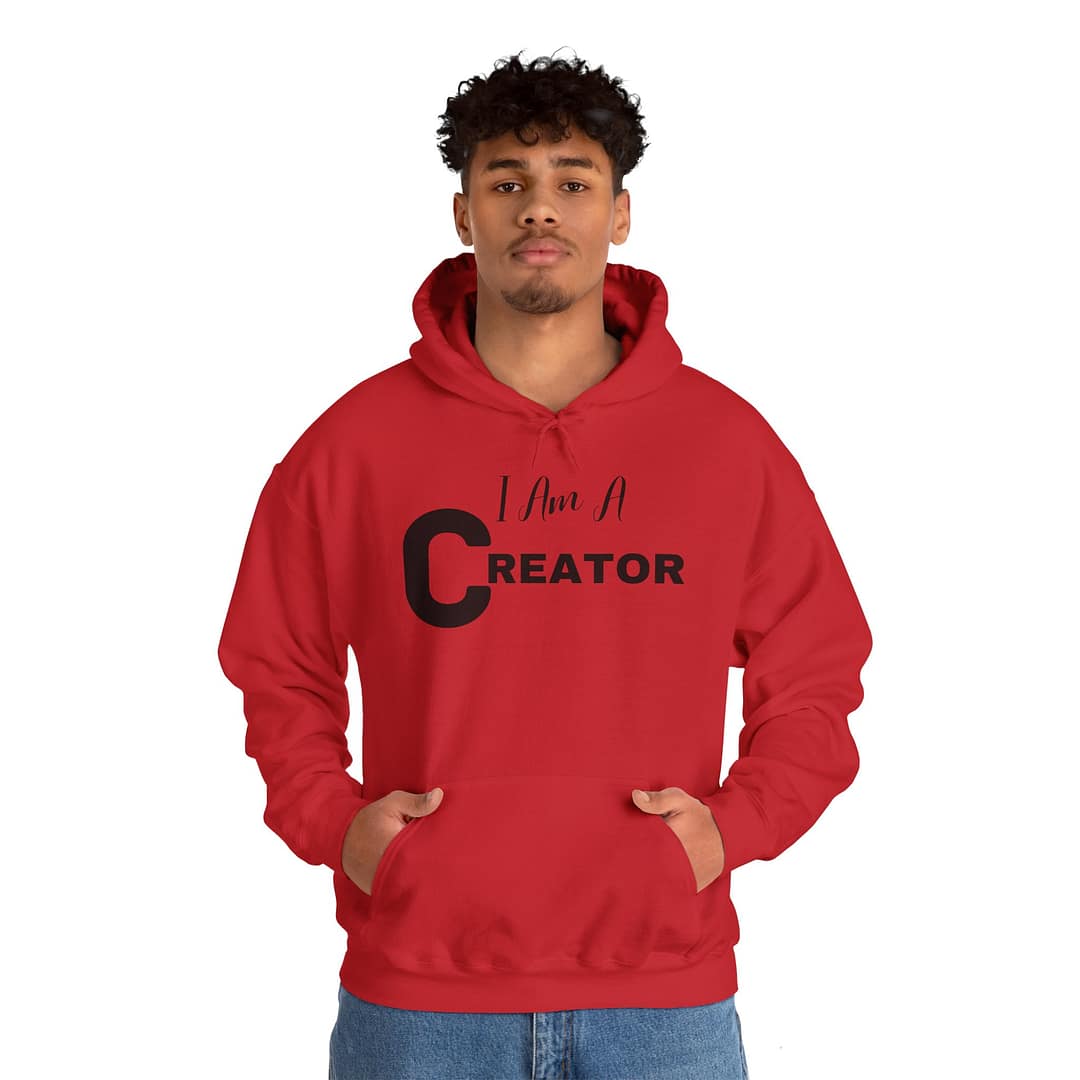 I Am A Creator Unisex ™ Hooded Sweatshirt - Image 3