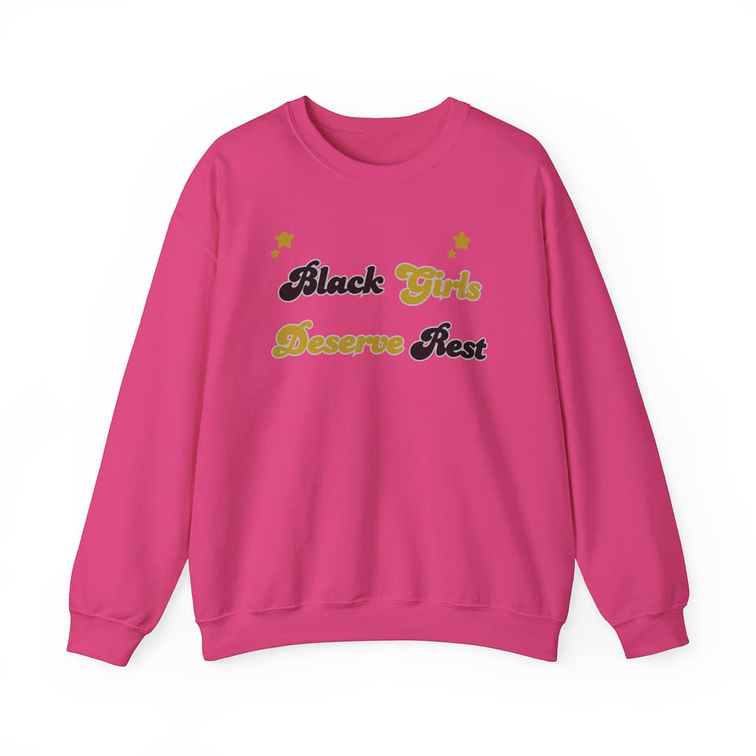 Black Girls Deserve Unisex Heavy Blend™ Crewneck Sweatshirt