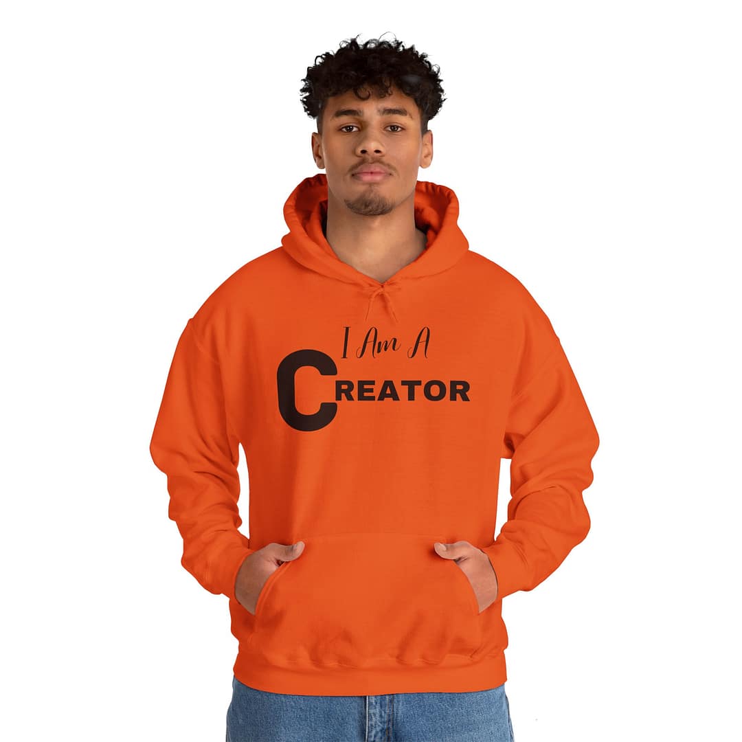 I Am A Creator Unisex ™ Hooded Sweatshirt - Image 8