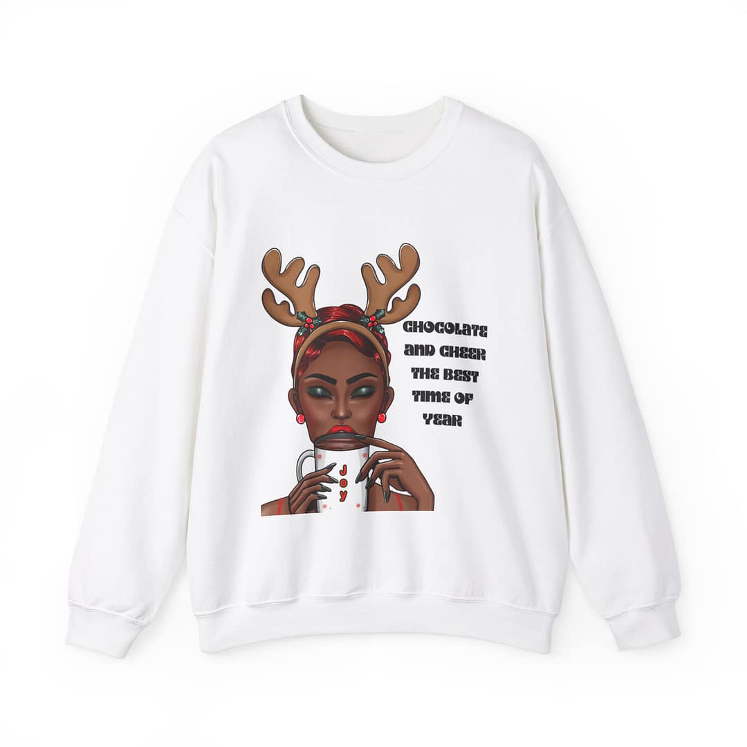 Chocolate and Cheer™ Holiday Sweatshirt (Adult) - Image 2