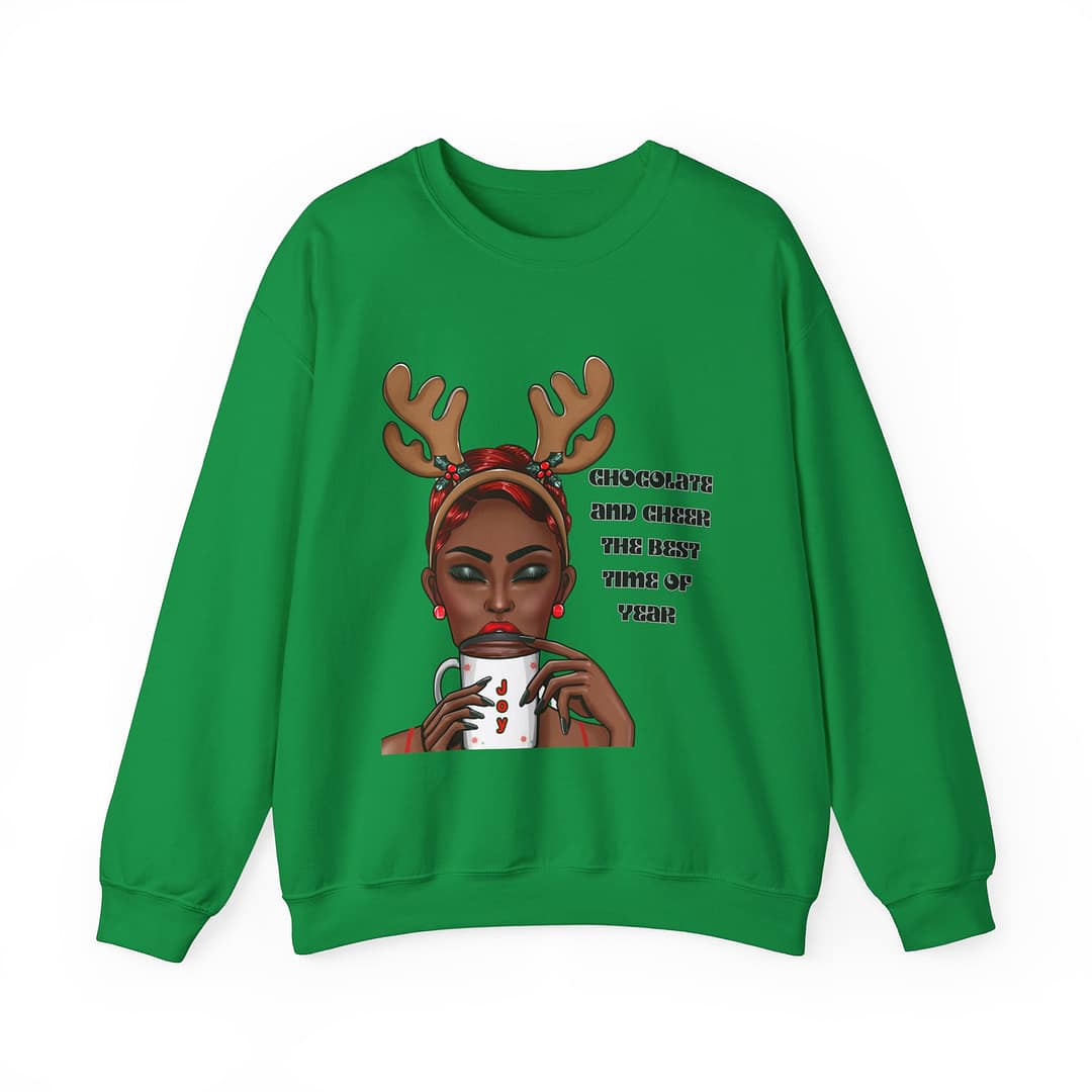 Chocolate and Cheer™ Holiday Sweatshirt (Adult) - Image 3
