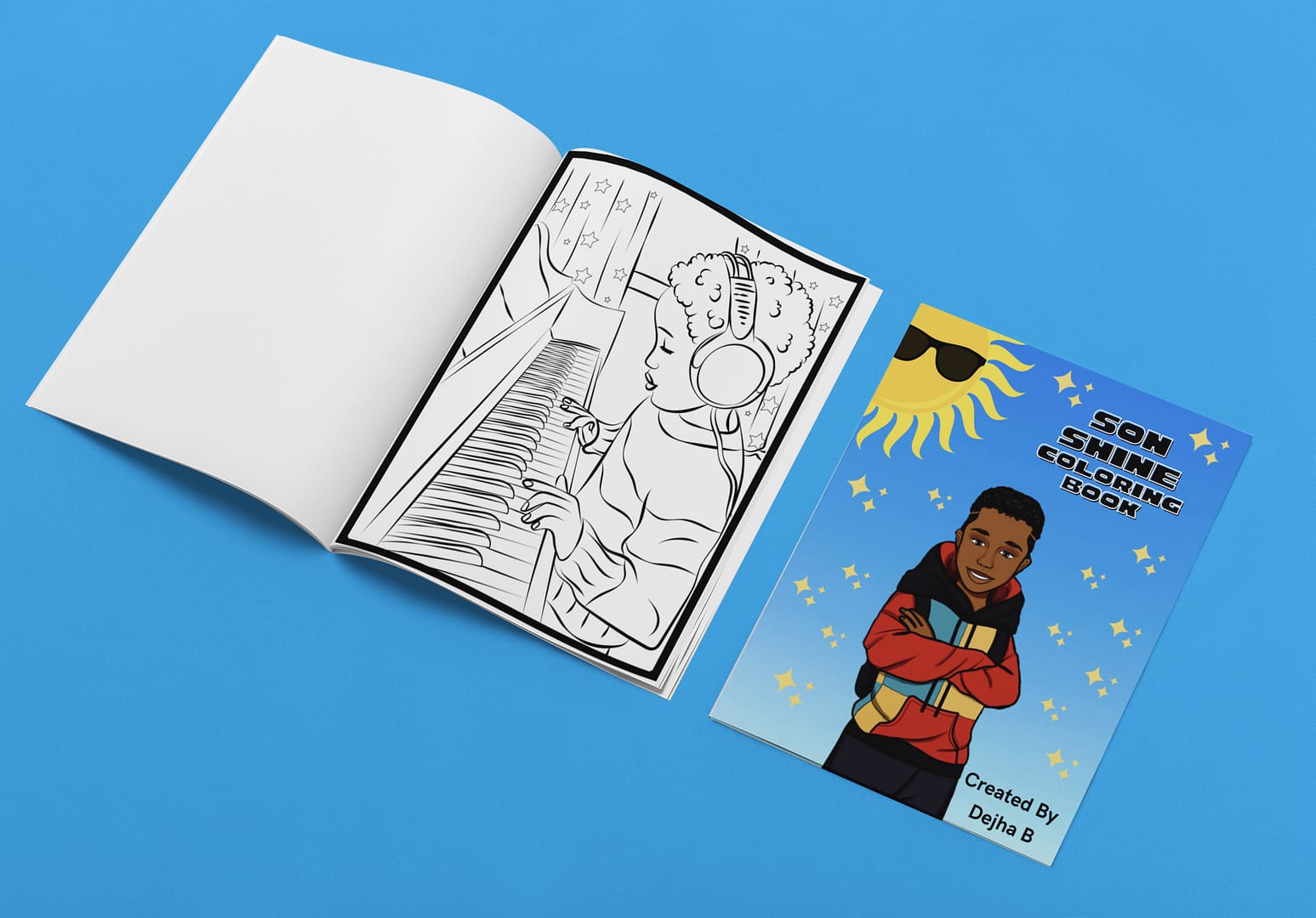 Sonshine coloring book open book