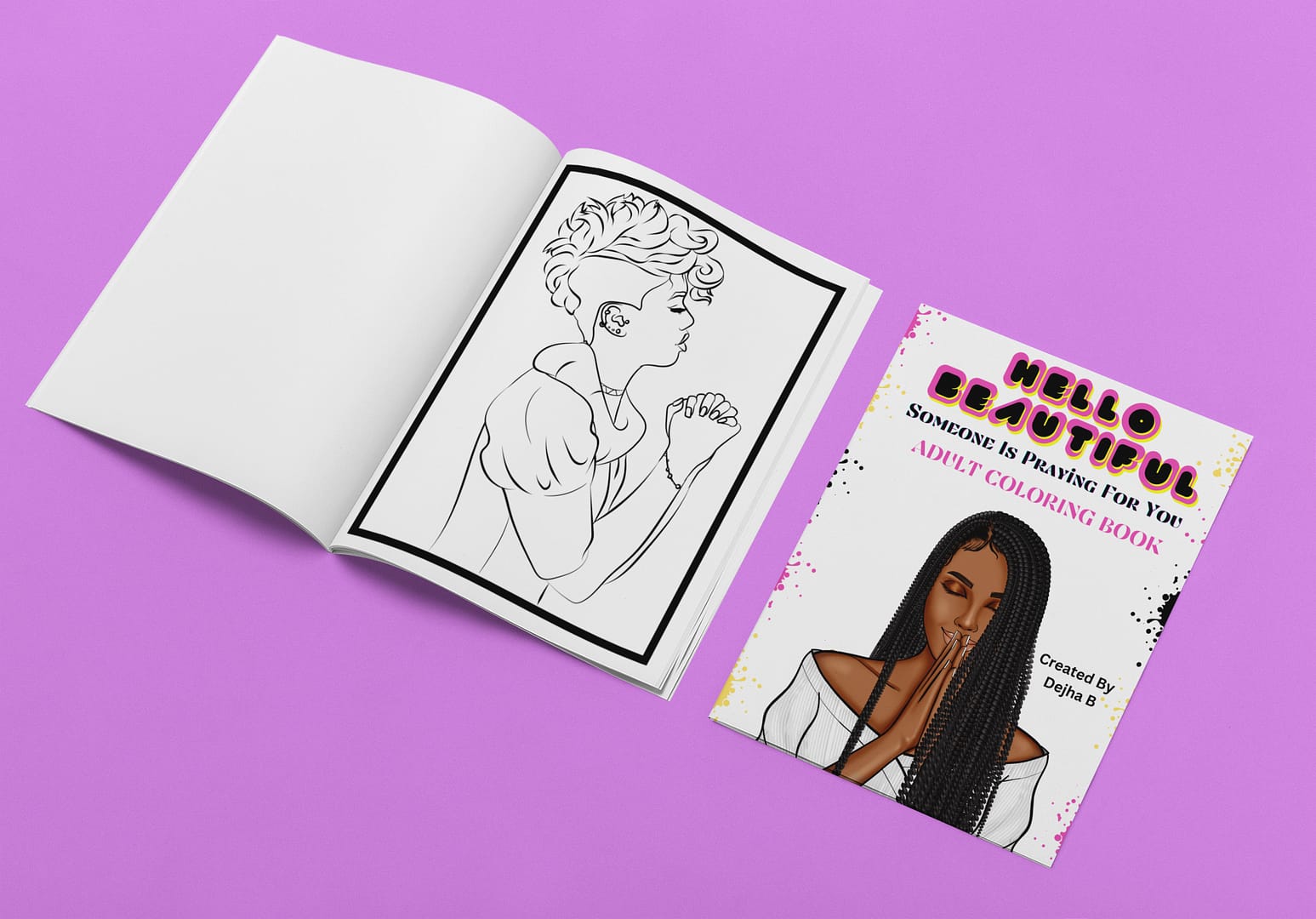 Hello Beautiful Someone Is Praying for You! Adult Coloring Book - Image 3