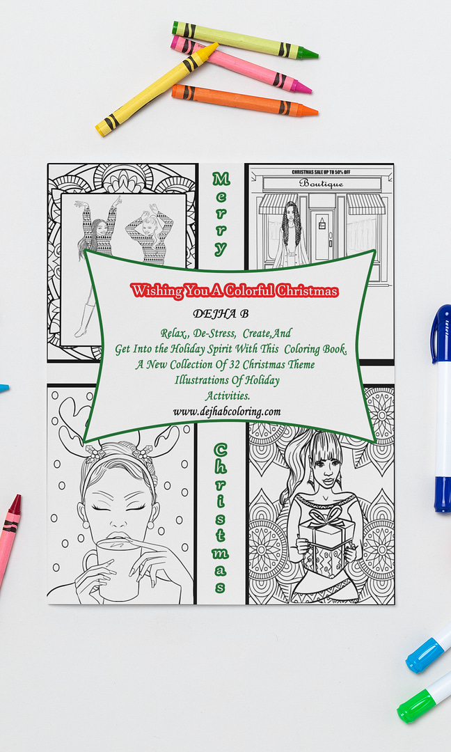 New Year New Mindset Adult Coloring Book - Dejha B Coloring