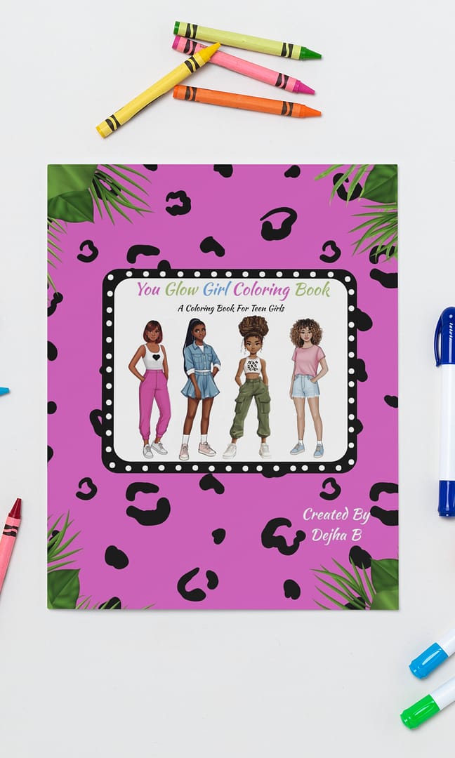 You Glow Girl Coloring Book for Teen Girls