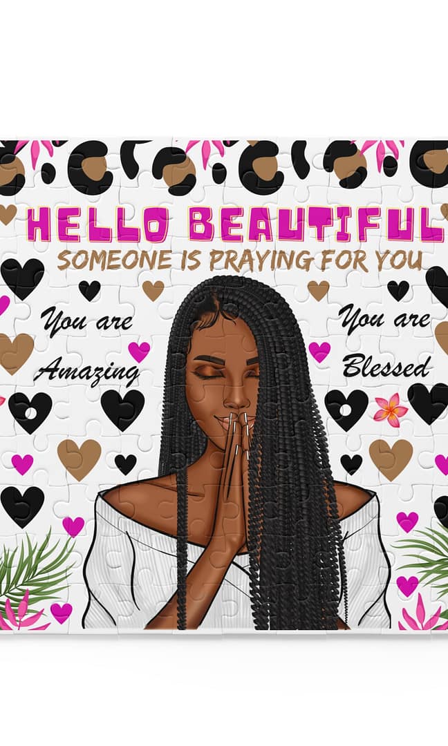 Hello Beautiful Prayer Jigsaw Puzzle — Inspirational 120/252/500-Piece Gift