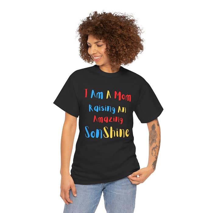 I Am A Mom To An Amazing Son Shine Tshirt - Image 2