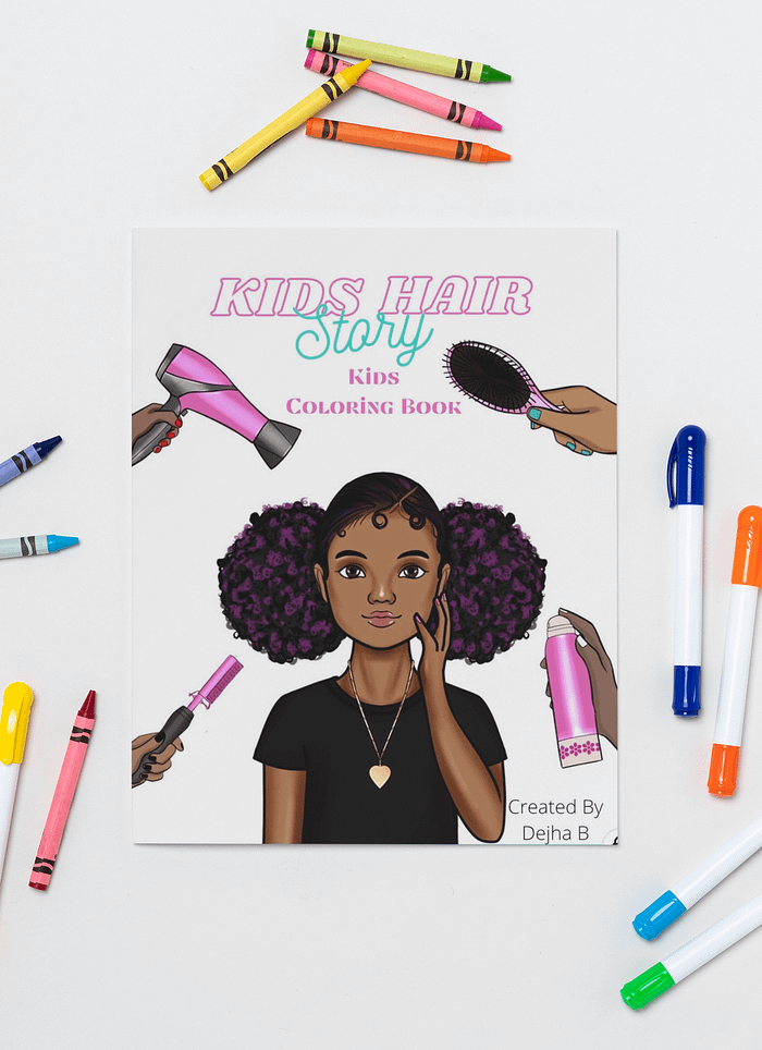 Kids Hair Story Coloring Book