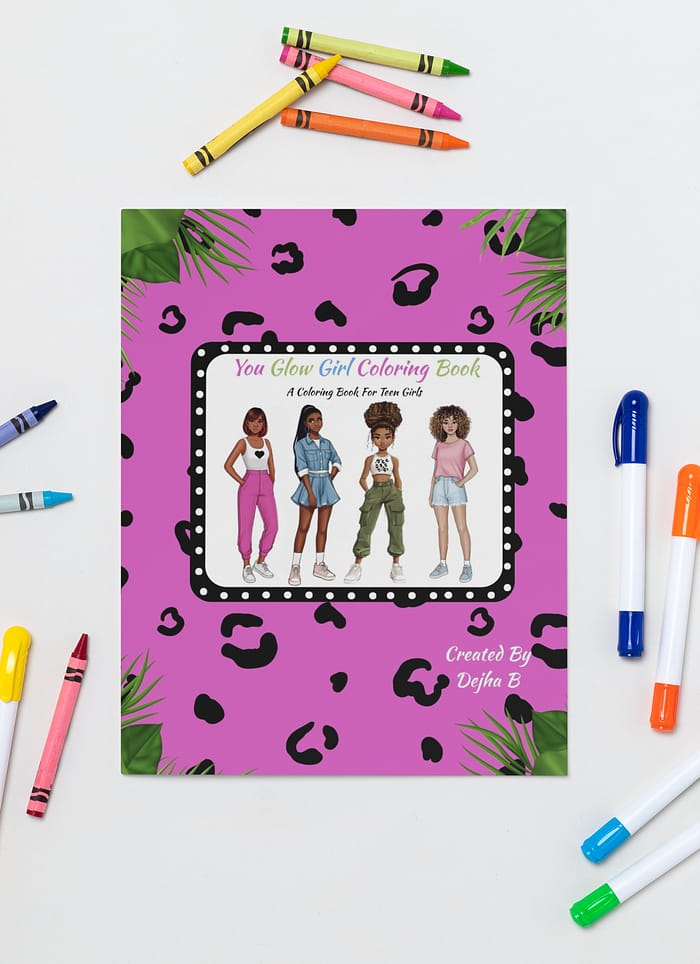 You Glow Girl Coloring Book for Teen Girls
