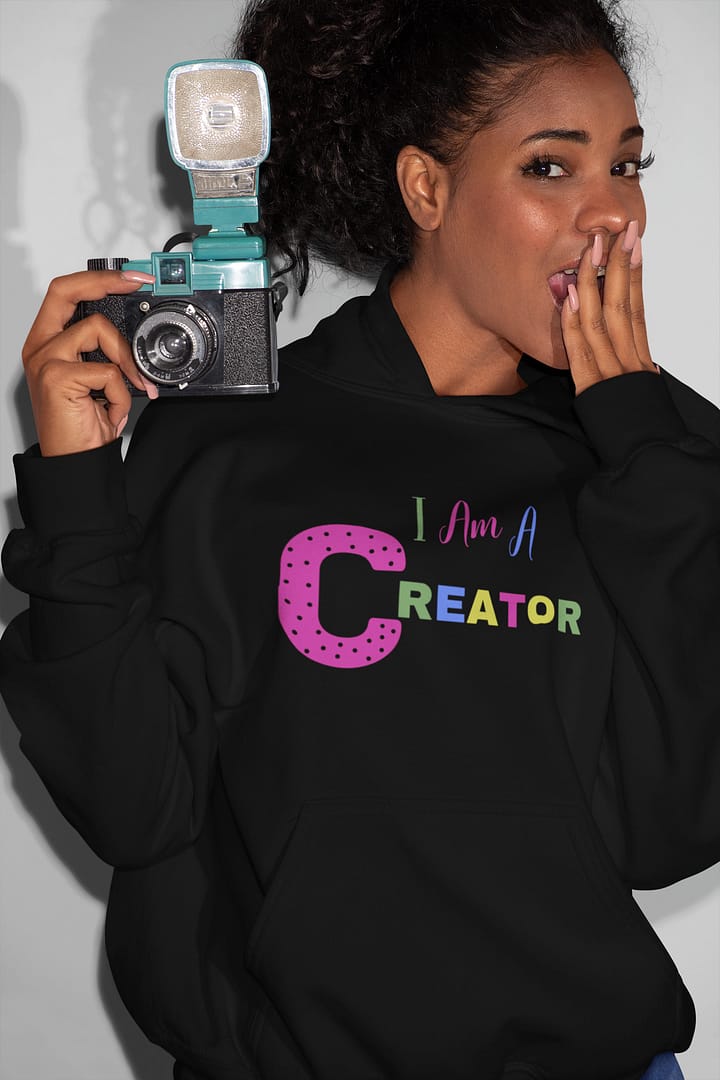 I Am a Creator™ Woman's Hooded Sweatshirt - Image 2
