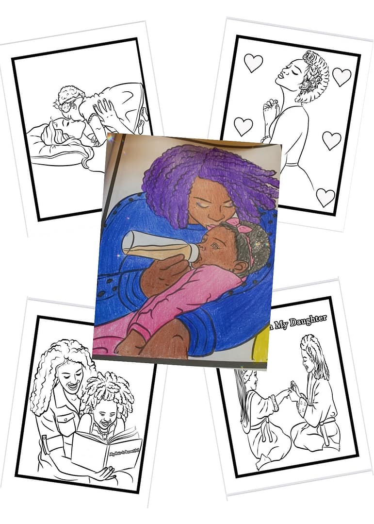 New Adult Coloring Book A Mother's Love - Image 3