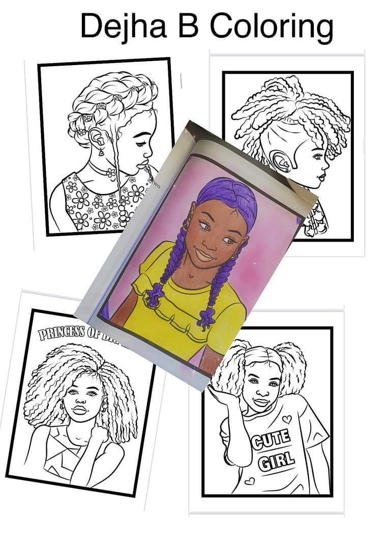 New Kids Hair Story  Coloring Book - Image 3