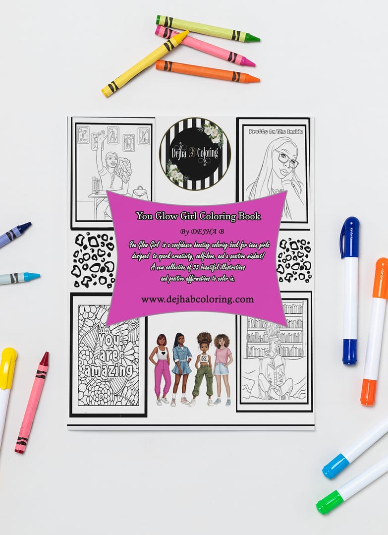 You Glow Girl Empowerment Coloring Book for Teen Girls - Image 3