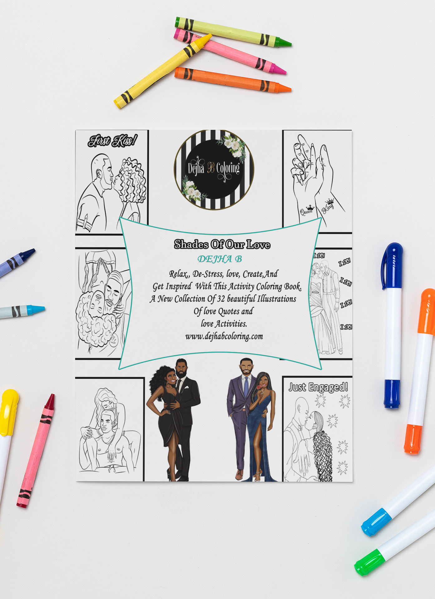 Let There Be Love Adult Coloring Book, Adult Coloring Book Set W
