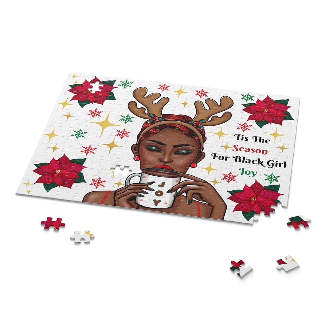 Holiday Puzzle for Black Girl Joy | 120-500 Piece Celebratory Jigsaw - Image 3