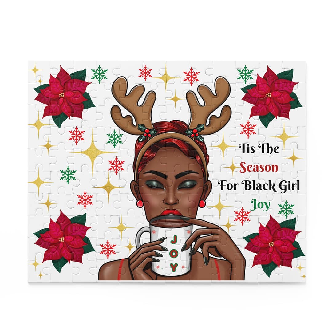 Holiday Puzzle for Black Girl Joy | 120-500 Piece Celebratory Jigsaw - Image 4